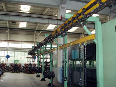 Εξοπλισμός μεταφοράς CS Roller Overhead Conveyor Chain Coating Conveying Equipment X348