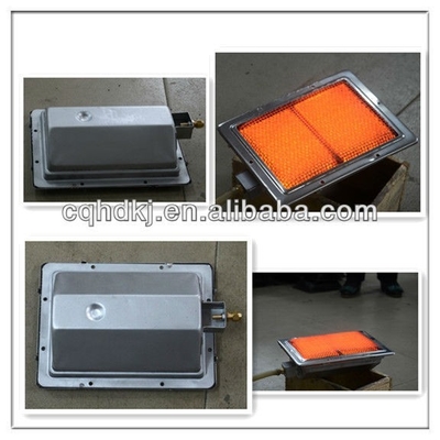 Flameless κεραμικός καταλυτικός καυστήρας 220*170MM σχαρών υπέρυθρες ακτίνες αερίου 2.94KW για Shawarma HD220